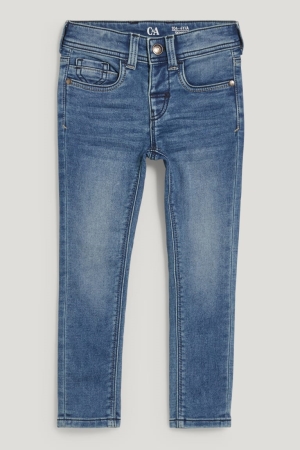 C&A Mager Jog Denim Lycra® Organic Katoenen Jeans Jongens Blauw Lichtblauw | 1986LGYIA