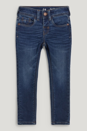 C&A Mager Jog Denim Lycra® Organic Katoenen Jeans Jongens Blauw Donkerblauw | 9637BUAGN