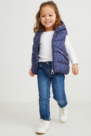 C&A Mager Thermal Broek Meisjes Blauw | 6327YOAIX