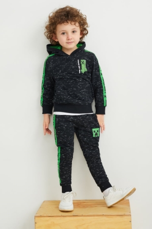 C&A Minecraft Joggers Broek Jongens Donkergrijs | 1920DPIZS
