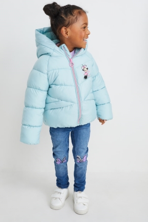 C&A Minnie Mouse Gewatteerd With Hood Recycled Jassen Meisjes Lichtblauw | 1760MYTQB