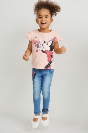 C&A Minnie Mouse Jegging Jeans Meisjes Blauw | 8415KTQVP