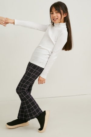 C&A Multipack Of 2 Leggings Broek Meisjes Zwart | 6398MKBRC