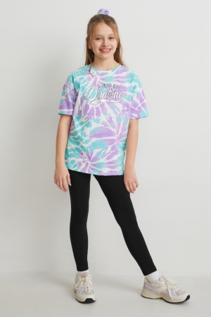 C&A Multipack Of 2 Leggings Broek Meisjes Zwart | 9204PWNIM