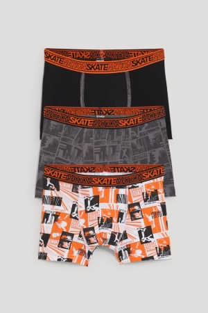 C&A Multipack Of 3 Boxer Ondergoed Jongens Wit Zwart | 3912UJNDE