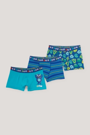 C&A Multipack Of 3 Boxer Organic Katoenen Ondergoed Jongens Wit | 0792QYDWN