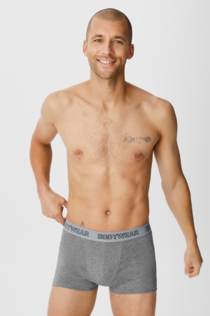 C&A Multipack Of 3 Trunks Organic Katoenen Lycra® Ondergoed Heren Wit Zwart | 9158CMJEQ