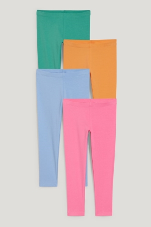 C&A Multipack Of 4 Leggings Broek Meisjes Roze | 6493KYIUL