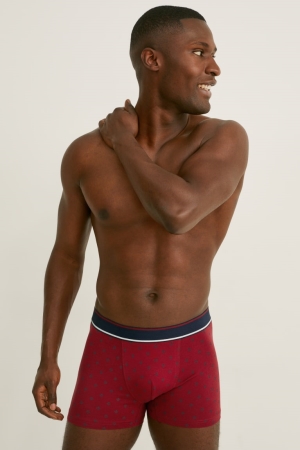 C&A Multipack Of 5 Trunks Lycra® Ondergoed Heren Bordeaux | 6285NXJTI