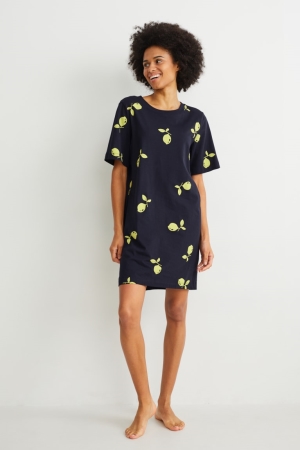 C&A Night Nachtkleding Dames Donkerblauw | 4180CEZRD