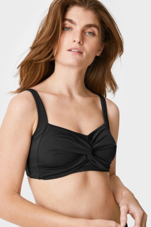 C&A Non-wired Mastectomy Bikini Zwemkleding Dames Zwart | 0214CZNJE