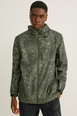 C&A Outdoor With Hood Patterned Jassen Heren Groen | 9486TNOXU