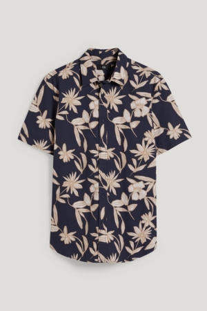 C&A Overhemd Heren Donkerblauw | 5240UYSAG