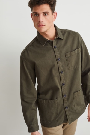 C&A Overhemd Heren Khaki | 2597LCUDJ