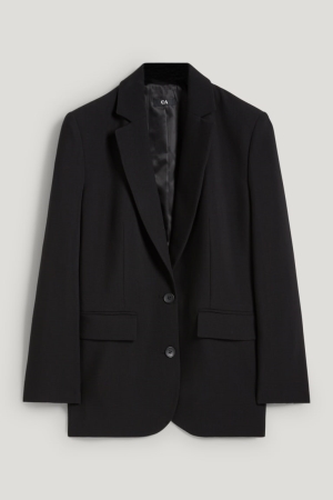 C&A Oversized With Recycled Polyester Blazer Dames Zwart | 6794FUWYJ