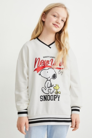 C&A Peanuts Sweatshirts Meisjes Wit | 4835XIUMF