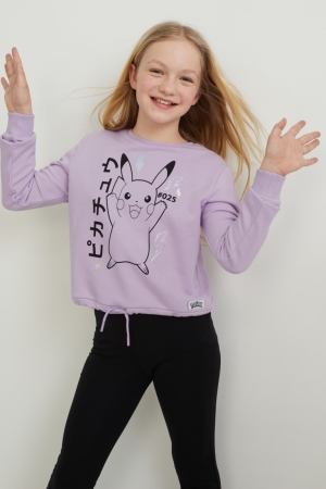C&A Pokémon Sweatshirts Meisjes Lichtpaars | 1736JVYIF