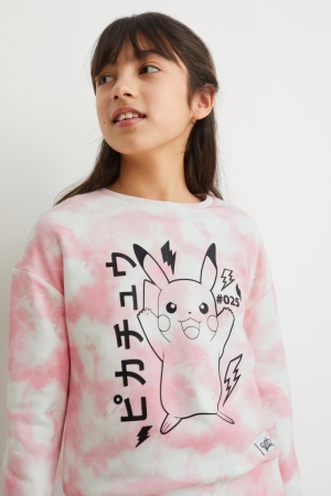 C&A Pokémon Sweatshirts Meisjes Roze | 5043JMXIO