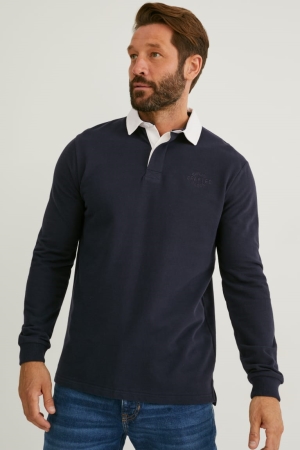 C&A Polo Overhemd Heren Donkerblauw | 9750RXSGF