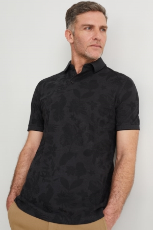 C&A Polo Overhemd Heren Zwart | 2314JXKNE