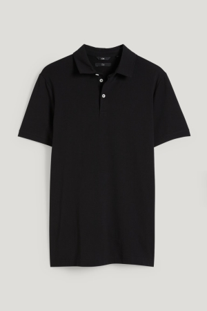 C&A Polo Overhemd Heren Zwart | 8910RTWPH