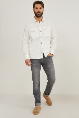 C&A Premium Slim Recycled Jeans Heren Grijs | 9062DGLNM