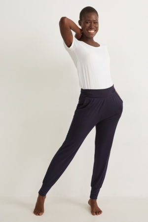 C&A Pyjama Bottoms Nachtkleding Dames Donkerblauw | 0326MDEOF