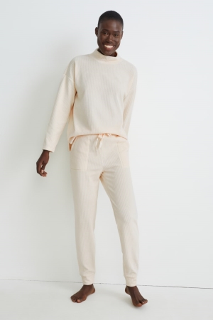 C&A Pyjama Bottoms Nachtkleding Dames Wit | 9135FUACO