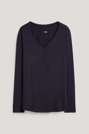 C&A Pyjama Nachtkleding Dames Donkerblauw | 9786CXVSQ