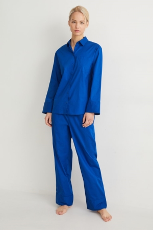 C&A Pyjamas Nachtkleding Dames Blauw | 7846EUAQM