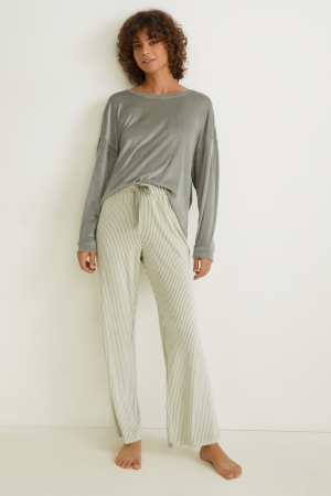 C&A Pyjamas Nachtkleding Dames Lichtgroen | 1472JEYGH