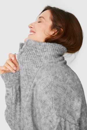 C&A Recycled Jumpers Dames Grijs | 1096BVKOI