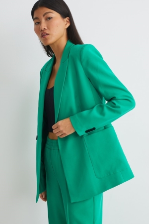 C&A Regular Fit Recycled Blazer Dames Groen | 8497PFGEO