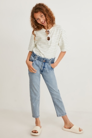 C&A Regular Jeans Meisjes Blauw | 2094JHRGL