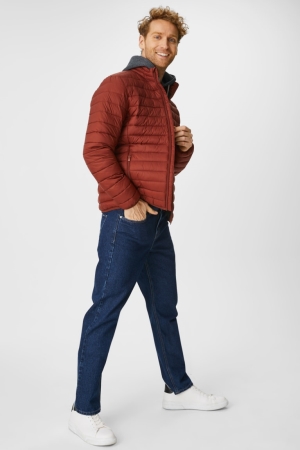 C&A Regular Recycled Jeans Heren Blauw Donkerblauw | 5149APGEI