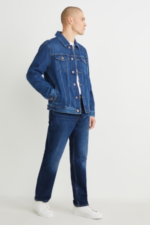 C&A Relaxed Jeans Heren Blauw Donkerblauw | 3187ZHGDN