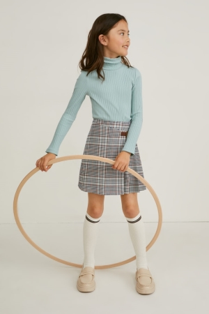 C&A Set And Knee-high Socks 2 Piece Rokken Meisjes Wit | 8051WHVGY