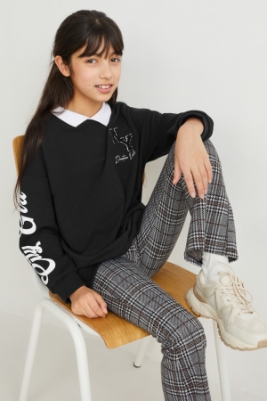 C&A Set And Leggings 2 Piece Sweatshirts Meisjes Zwart | 6871GONQM