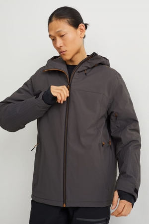 C&A Ski With Hood Bionic-finish®eco Jassen Heren Donkergrijs | 3058QHRVI