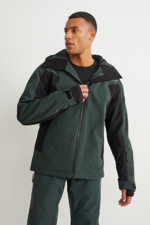 C&A Ski With Hood Bionic-finish®eco Jassen Heren Donkergroen | 3490DQNRF
