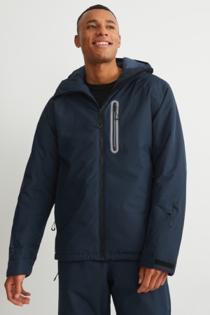 C&A Ski With Hood Bionic-finish®eco Jassen Heren Donkerblauw | 3961HJPTN