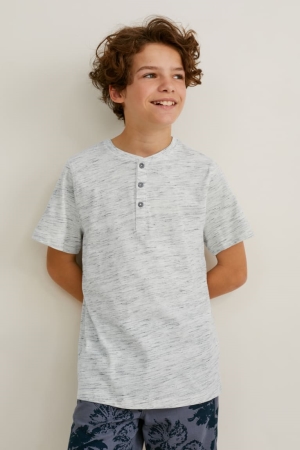 C&A Sleeve T-shirts Jongens Lichtgrijs | 2504MZSTY