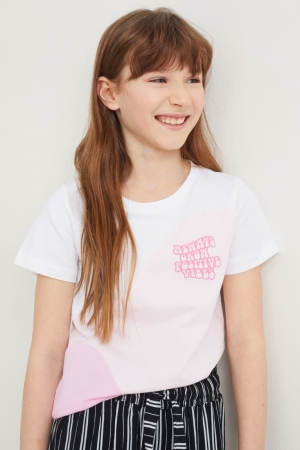 C&A Sleeve T-shirts Meisjes Roze | 1567SPGQF