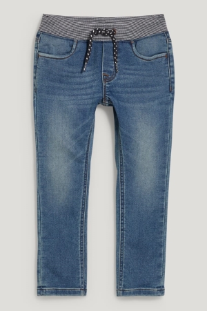 C&A Slim Jog Denim Lycra® Organic Katoenen Jeans Jongens Blauw Lichtblauw | 3798SCPAT