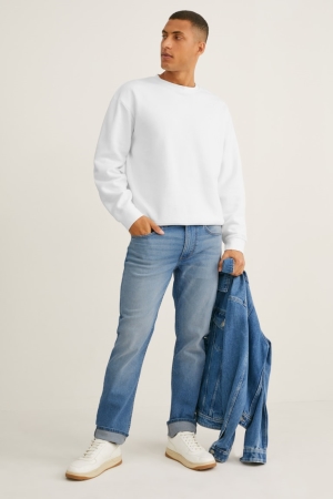 C&A Slim Lycra® Jeans Heren Blauw Lichtblauw | 1790RWCXI