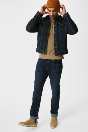 C&A Slim Lycra® Jeans Heren Blauw Lichtblauw | 2419QGVER
