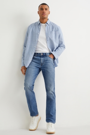 C&A Slim Lycra® Jeans Heren Blauw Lichtblauw | 7925LFAOD