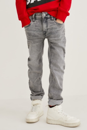 C&A Slim Organic Katoenen Jeans Jongens Blauw Grijs | 5498HRJED