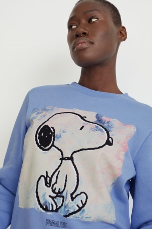 C&A Snoopy Sweatshirts Dames Lichtblauw | 0357SODTQ