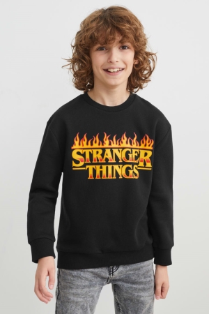 C&A Stranger Things Sweatshirts Meisjes Zwart | 1480WEXBH